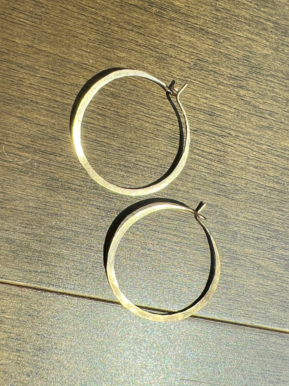 Gold Hoop Earrings - Medium, 1.5 in